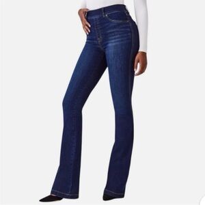 Spanx Flare Jeans Midnight Shade High Rise Pull On Stretch 20327R Size Large